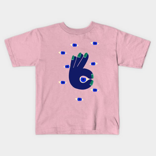 Eyes on me Kids T-Shirt by Lethy studio